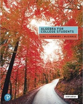 Algebra for College Students (9th Edition) – Lial/Hornsby/McGinnise – PDF eBook