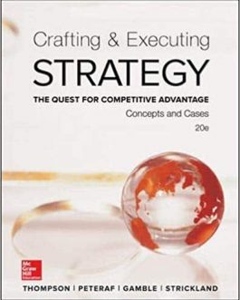 Crafting & Executing Strategy (20th Edition) – PDF eBook