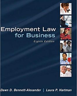 Hartman’s Employment Law for Business (8th Edition) – PDF eBook