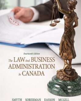 The Law and Business Administration in Canada (14th Edition) – PDF eBook