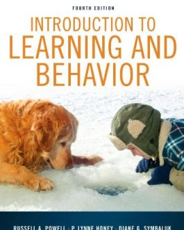 Introduction to Learning and Behavior (4th Edition) – PDF eBook