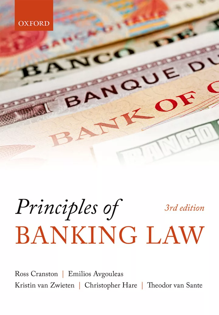 Principles of Banking Law (3rd Edition) – PDF