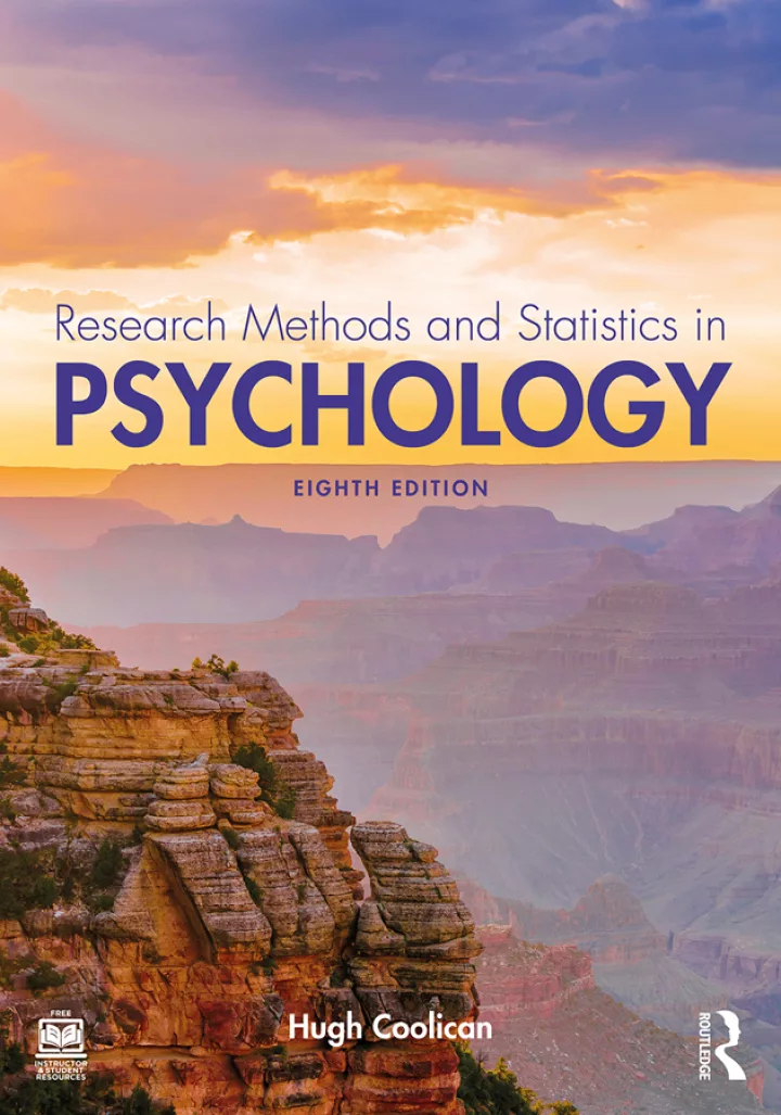 Research Methods and Statistics in Psychology (8th Edition) – PDF